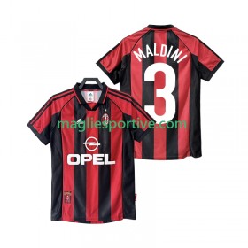 Completo Calcio AC Milan MALDINI 3 1999 Retro Divisa Prima 1998